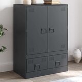 vidaXL Visoka komoda antracit 67 x 39 x 95 cm čelična | shoptok.hr