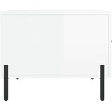  Stolići za kavu 2 kom sjajni bijeli 50x50x40 konstruirano drvo | shoptok.hr