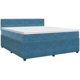  Boxspring krevet s madracem Tamno plava 180 x 200 cm Baršun | shoptok.hr