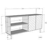 Hanah home konzola ferro 120 anthracite | Eponuda.com