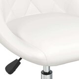 Vrtljiv jedilni stol belo umetno usnje, (20812368) | Shoptok.si