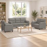  Set sofe 3 pcs Svjetlosiva Baršun | shoptok.hr