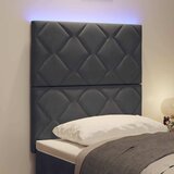  LED glava kreveta Tamno siva 80 cm Baršun | shoptok.hr