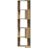  Kutni regal z knjige 5 razine artisian hrast 50x50x179cm drveni | shoptok.hr