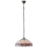 Endon 64176 - Luster na lancu Tiffany HUTCHINSON 1xE27/60W/230V prečnik 40 cm | Eponuda.com
