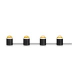 Markslöjd 107203 - Kristalna stona lampa JINX 4xGU10/6W/230V Cene