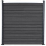  Set panela za ogradu sivi 353x186 cm WPC | shoptok.hr