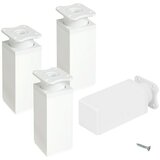 WALTECO Komplet nožica za namještaj (D x Š x V: 4 x 4 x 10 cm, Nosivost: 50 kg, Plastika, 4 Kom.) Cijene