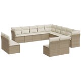 Maison Chic Seti vrtnega pohištva - Vrtna garnitura - Vrtni pohištvo set 13-delna z blazinami bež poli ratan, (21810304) | Shoptok.si