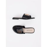 GOODIN Black women's flip-flops on a flat sole | Shoptok.si