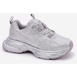 Boto Women's Sneakers Decorated with Rhinestones Silver Porrot | Shoptok.si