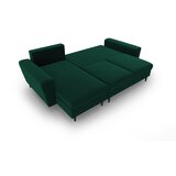 Cosmopolitan Design Zelena baršunasti sklopiva/s prostorom za odlaganje kutna garnitura Kyoto – | shoptok.hr