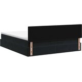  Podesivi krevet s madracem Crna 180 x 200 cm Baršun - Crna 180 x 200 cm Dizajn s rombovima | shoptok.hr
