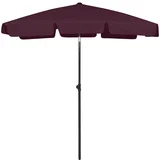 vidaXL Senčnik za na plažo bordo rdeč 180x120 cm, (20609534)