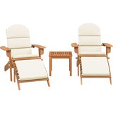  3-dijelna vrtna garnitura Adirondack masivno bagremovo drvo | shoptok.hr