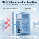 Mini hladnjak s odjeljkom za zamrzavanje 2 vrata s podesivim termostatom mali hladnjak za pića 90L bijeli | shoptok.hr
