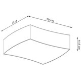 Sollux SL.1054 - plafonsko svetlo square 2xE27/60W/230V belo | Eponuda.com