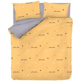 Mijolnir Rumena/siva posteljnina za zakonsko posteljo 200x200 cm Dide – | Shoptok.si