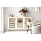 House Nordic Kremno bela jeklena vitrina 140x85x40 cm Brisbane – | Shoptok.si