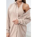 Kesi 3-piece set of sweatshirt, top and leggings beige | Shoptok.si