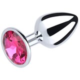 Fantasy Veliki metalni analni dildo sa rozim dijamantom Cene