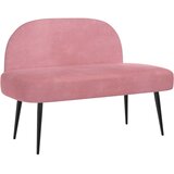  Oblikovana klupa s naslonjačem Ružičasta 110 x 60 x 76 cm | shoptok.hr