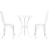 Bistro set za vrt 3 pcs Bijelo Aluminij | shoptok.hr