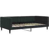  Dnevni krevet crni 100 x 200 cm baršunasti | shoptok.hr