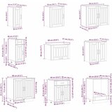  14-dijelni set kuhinjskih ormarića Lucca konstruiranog drva | Shoptok.si