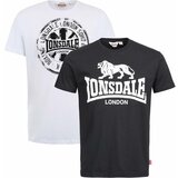 Lonsdale Men's t-shirt regular fit double pack cene