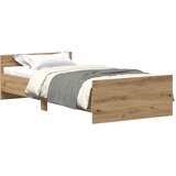  Okvir kreveta bez madraca Artisan hrast 75x190 cm Inženirsko drvo | shoptok.hr