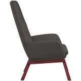  Stol za sproščanje s stolčkom za noge temno sivo blago, (20935437) | Shoptok.si