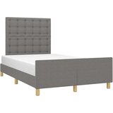  Okvir za krevet s uzglavljem tamnosivi 120x200 cm od tkanine | shoptok.hr