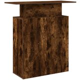  Recepcijski stol dimljeni hrast 100x40x104 cm konstruirano drvo | shoptok.hr
