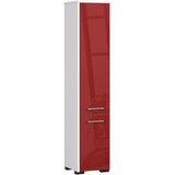 AKORD KABINET ZA KOPALNICO FIN STOLP 30 2D 140cm RDEČI SJAJ, (21713997) | Shoptok.si