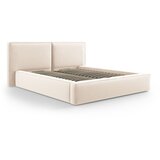 Cosmopolitan Design Krem baršunasti tapecirani bračni krevet s prostorom za odlaganje s podnicom 180x200 cm Arendal – Cijene