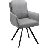 Bessagi Home naslanjač marie, siva, vrtljiv | Shoptok.si
