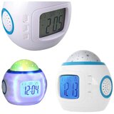 VERKGROUP Projektorska budilka z osvetljenim LCD zaslonom 10 melodij Night Sky, (20395009) | Shoptok.si