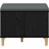  Haldna klop z blazino z vrati Črna Orehovina 60 x 38 x 46 cm, (5000155714) | Shoptok.si