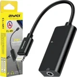 ADAPTER ZA LIGHTNING-DO LIGHTNING JACK 3.5 2V1 ZA IPHONE ČRN, (21967156)