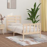 Maison Chic Posteljni okvir - Enojna postelja - Postelja za odrasle brez vzmetnice 100x200 cm trdna borovina-J6553, (21759818) | Shoptok.si