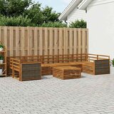  Set vanjskih sofa 8 kom. Prirodna Čvrsto drvo akacije | shoptok.hr