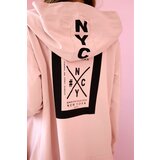 Kesi Oversize dark powder pink hooded cape | shoptok.hr