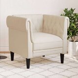  Fotelja Chesterfield krem boje od tkanine | shoptok.hr