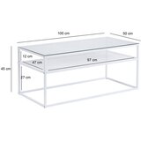 MID.YOU KLUBSKA MIZA, bela | Shoptok.si