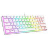  Tastatura gaming RAMPAGE RADIANT K11 white, red switch, Type-C, RGB, US Layout, pudding keycaps | Eponuda.ba
