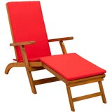  Zložljiv in nagibni ležalnik 3 pcs Rdeča Masiven les akacije, (5000284730) | Shoptok.si