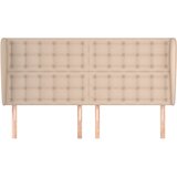  Uzglavlje s ušima boja cappuccina 203x23x118/128cm umjetna koža | shoptok.hr