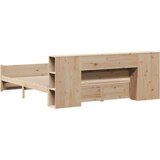  Krevet s regalom za knjige bez madraca 180x200 cm od borovine | shoptok.hr