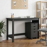  Set ormara za radne stolove 2 kom. Siva Masivna borovina | shoptok.hr
